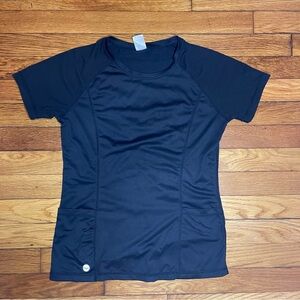 Senita Athletics Black Short-Sleeve Pocket Tee